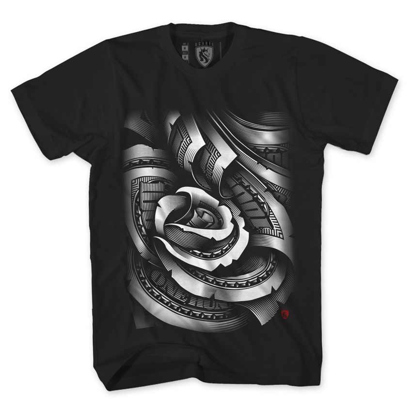 A04691 Tshirt Money Rose 20K Black Ogabel