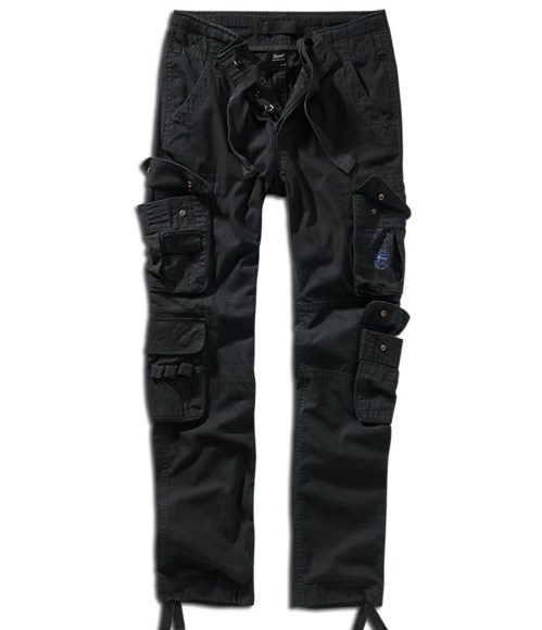 10162 Pure Slim Fit Cargo pant Black Brandit