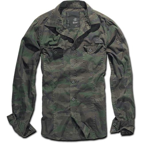 400510 SLIMFIT SHIRT WOODLAND Brandit