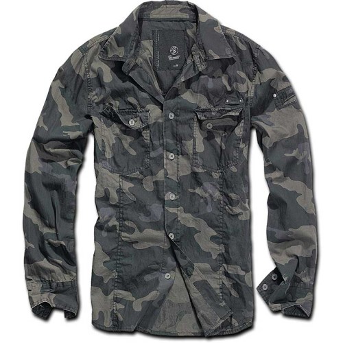 40054 SLIMFIT SHIRT DARKCAMO Brandit
