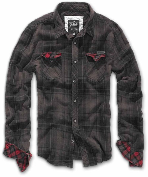 401667 checkshirt duncan brown black Brandit