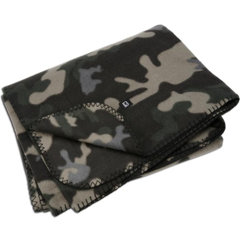 70174 fleece blanket darkcamo Brandit