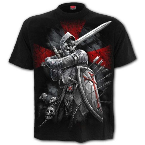 L052M101 Tshirt Valiant Black Spiral Direct