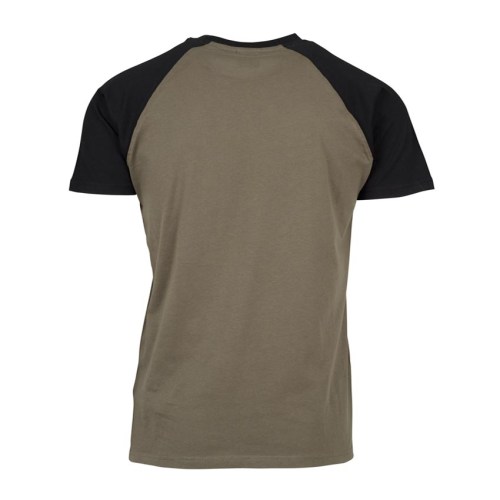 Urban Classics Tshirt Raglan Contrast Olive-Black