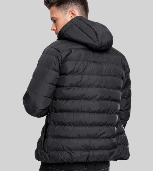 TB863 Basic Bubble Black Jacket Urban Classics